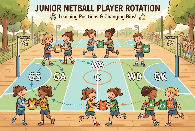 Squaddie netball lineup by quarter